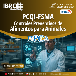 Curso PCQI-FSMA: Controles Preventivos de Alimentos para Animales