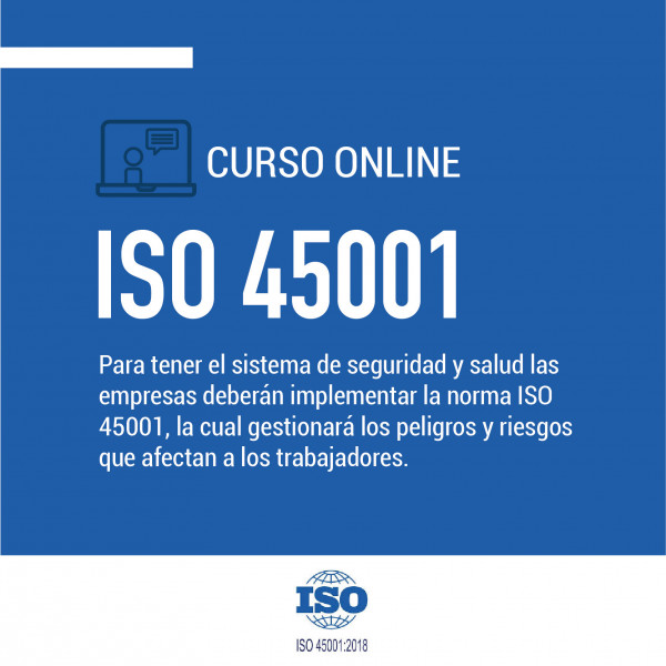 Curso online | Formación de auditores internos - ISO 45001:2018