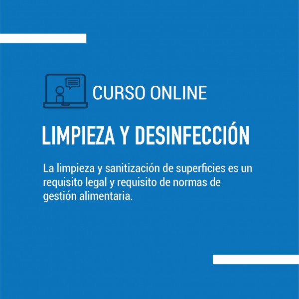 Curso online | Limpieza y desinfección nivel jefaturas y supervisores