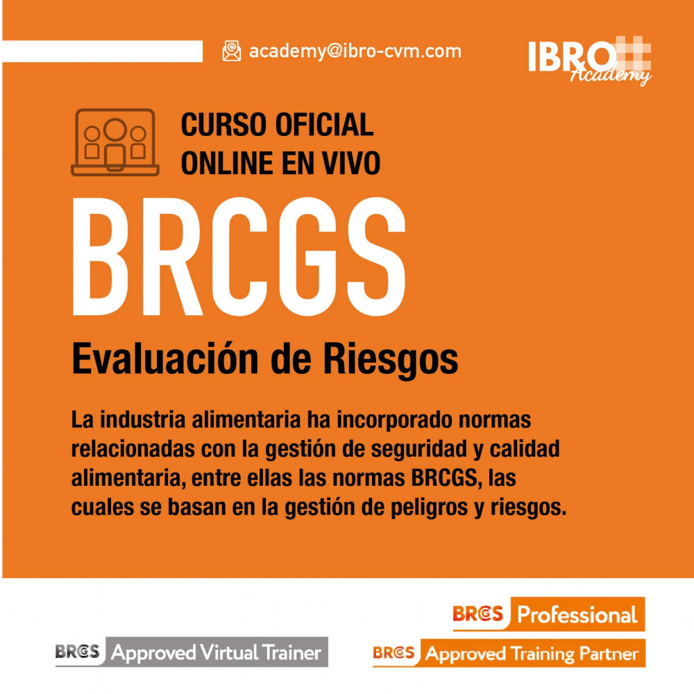 Curso oficial online | Evaluación de Riesgos BRCGS