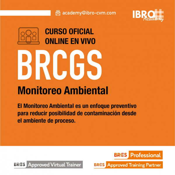 Curso online | Monitoreo Ambiental BRCGS (8 horas)
