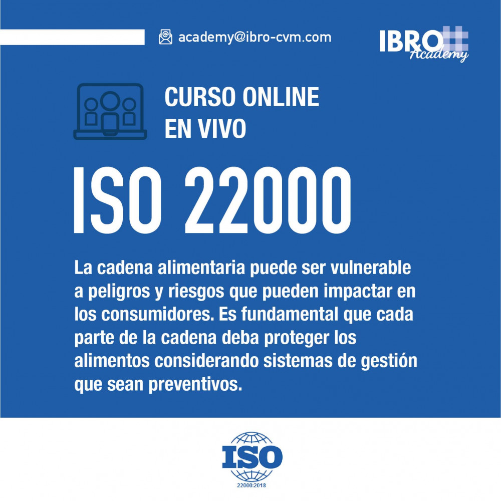 Formación de auditores internos en ISO 22000:2018