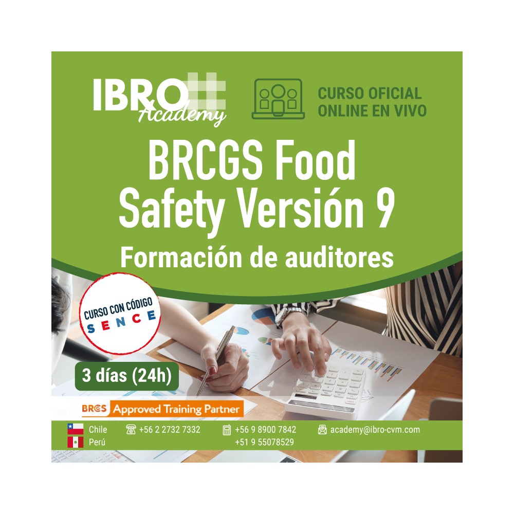 Formación de auditores - BRCGS Food Safety Versión 9