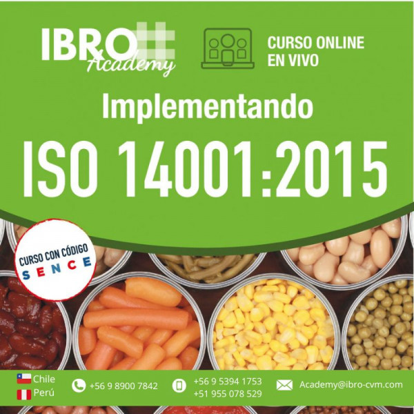 Curso online - en vivo| Implementando ISO 14001:2015