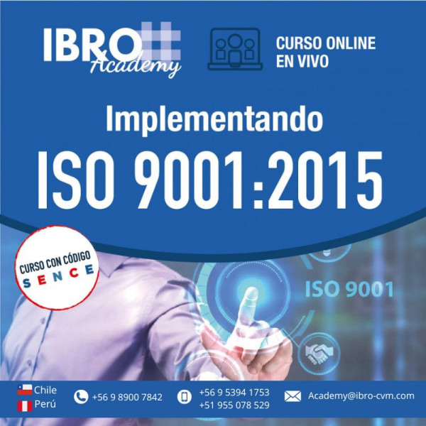 Curso online - en vivo | Implementando ISO 9001:2015