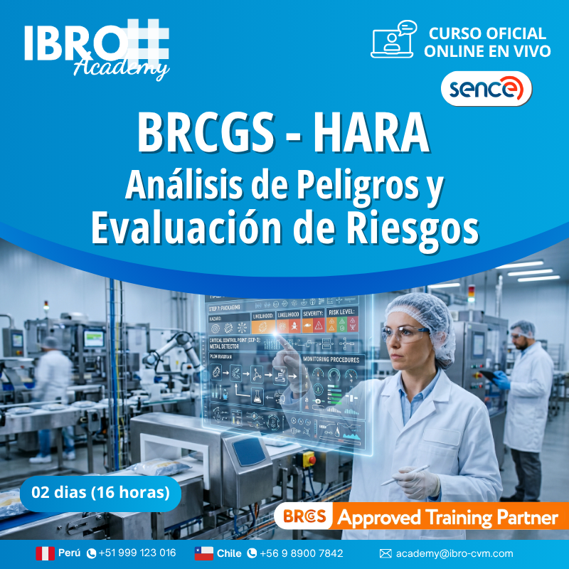 BRCGS - Análisis de peligros y Evaluación  de Riesgos (HARA)